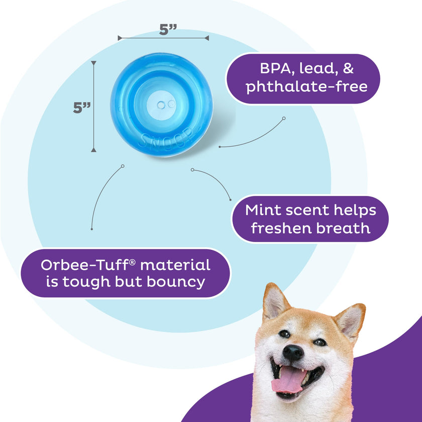 Planet Dog Orbee-Tuff Snoop Interactive Puzzle Dog Toy, Blue 🍁 All In One Marketplace Canada