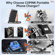 Portable Charger with Built in Cables, 50000mAh Power Bank Fast Charging 6 Outputs 2 Inputs with LED Display External Battery Pack Compatible with Cellphones Tablets AirPods etc 🍁 All In One Marketplace Canada