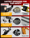 Tevlaphee Steering Wheel Lock Anti-Theft Car Device Heavy Duty Security Car Lock Antitheft Locking Devices Great Deterrent Adjustable Car Wheel Lock Anti Theft for Vehicle Truck with 3 Keys(Black) 🍁 All In One Marketplace Canada