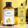 Majestic Pure Lemon Essential Oil - Huge 118 ml - 100% Pure and Natural Oil for Soap Making Scent- Premium Grade with Glass Dropper 🍁 All In One Marketplace Canada