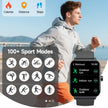 Smart Watch for Men Women (Answer/Make Call), Alexa Smartwatch Compatible with Android iOS, Fitness Tracker with Heart Rate SpO2 Sleep Monitor, 1.8'' HD DIY Dial Waterproof Watch with Bluetooth Call 🍁 All In One Marketplace Canada