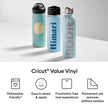 Cricut Value Permanent Vinyl - Rainbow Sampler - 12in x 12in (25 Count) 🍁 All In One Marketplace Canada