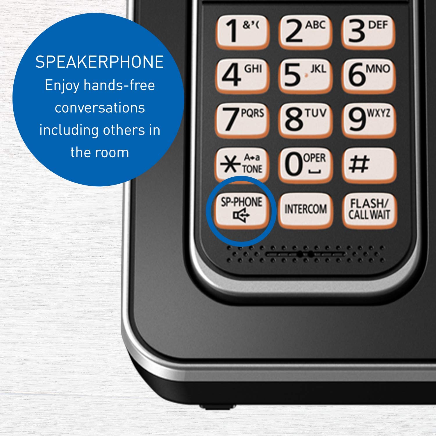 Panasonic DECT 6.0 Expandable Cordless Phone with Answering Machine and Call Block - 3 Cordless Handsets - KX-TGD393CB (Black) 🍁 All In One Marketplace Canada