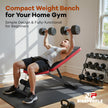 NICEPEOPLE Foldable Basic Weight Bench for Home Gym, Workout Bench with 8 Backrests, 660LBS Weight Capacity Adjustable Bench 🍁 All In One Marketplace Canada