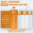 VITAMIN D3 K2 (MK-7) VEGAN | HIGH POTENCY•VALUE SIZE | Supports Prevention of Osteoporosis & Heart Calcification | Immune, Bone & Heart Health Supplement | Canadian Made Vitamin D3 Vitamin K2 🍁 All In One Marketplace Canada
