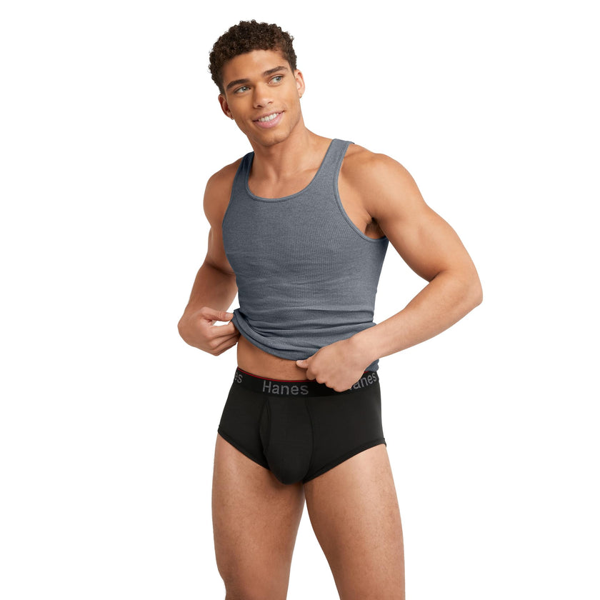Hanes Total Support Pouch Men's Briefs, Anti-Chaffing, Moisture-Wicking Underwearm Odor Control, Pack of 4, Assorted, Medium 🍁 All In One Marketplace Canada