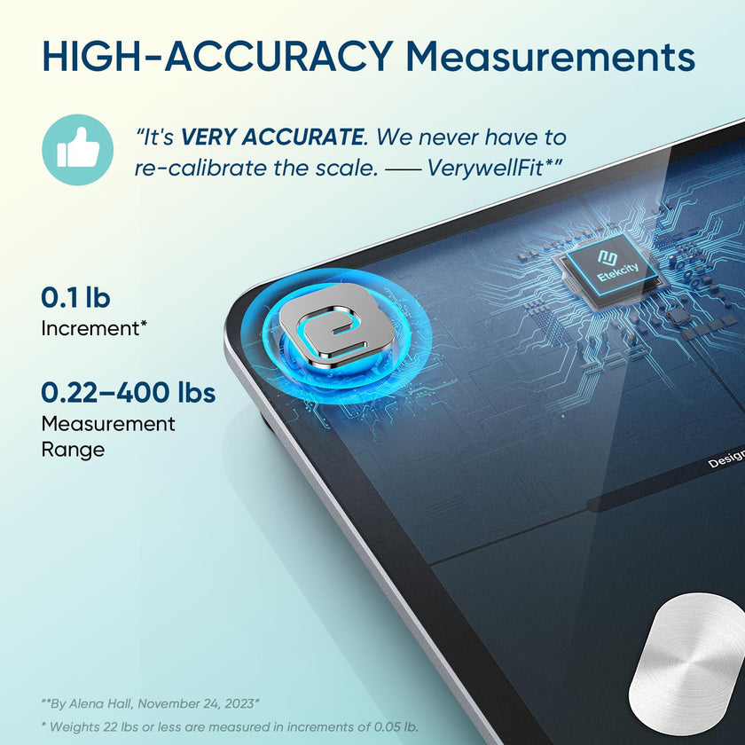 Etekcity Body Fat Scale Smart BMI Scale, Smart Weighing Scale , Bluetooth Electronic Body Analyzer Machine, Accurate Machine, 400lb Black ESF-551 🍁 All In One Marketplace Canada