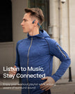 Shokz (AfterShokz) OpenMove - Open-Ear Bluetooth Sport Headphones - Bone Conduction Wireless Earphones - Sweatproof for Running and Workouts, with Sticker Pack (Blue) 🍁 All In One Marketplace Canada