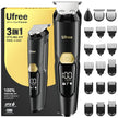 Ufree 3-in-1 Beard Trimmer for Men, Waterproof Electric Razor Shaver for Facial Hair, Rechargeable Hair Trimmer Clippers Grooming Kit, Gifts for Husband Father 🍁 All In One Marketplace Canada