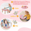 Kikidex Girl Toys Age 1-3 Magnetic Drawing Board, Gifts for 1 2 3 Year Old Toddlers Birthday, Doodle Board for Preschool Learning and Educational Erasable Sketching Pad(Soft Pink) 🍁 All In One Marketplace Canada