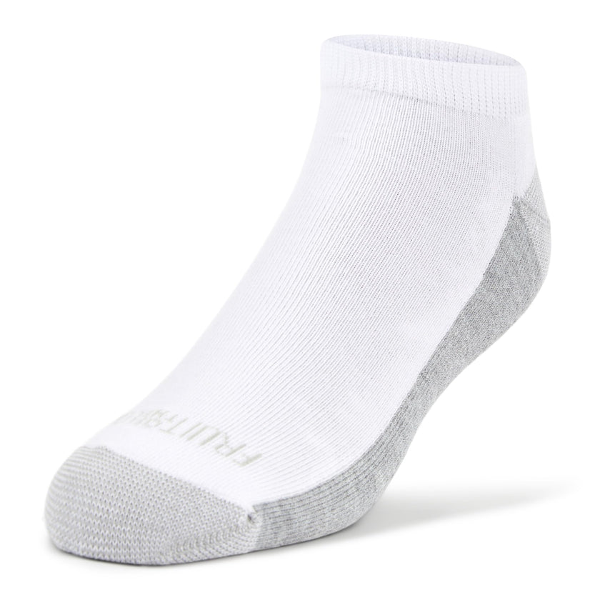 Fruit of the Loom mens 12 Pair Pack Dual Defense Cushioned Socks, White/Grey, 6-12 🍁 All In One Marketplace Canada