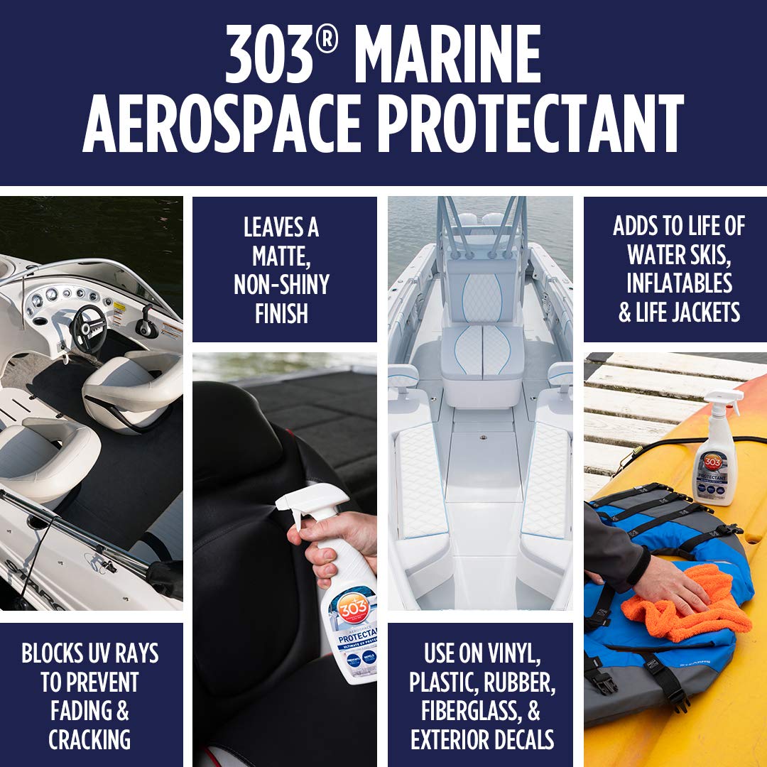 303 Marine Aerospace Protectant - Provides Superior UV Protection, Repels Dust, Dirt, and Staining, Dries to A Smooth, Matte Finish, Restores and Maintains A Like-New Appearance, 32oz (30306) 946 ml (Pack of 1) 🍁 All In One Marketplace Canada