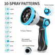 Expandable Garden Hose, Water Hose 100ft with 10 Function Nozzle, Flexible Hose with 3/4