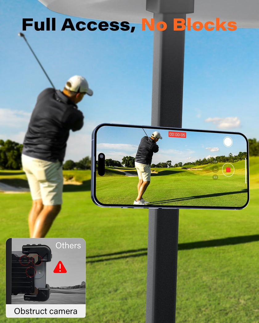 A2C Alloy Magnetic Golf Cart Phone Holder for MagSafe iPhone, Unique Golf Gifts for Men Golfers Dad Father, Gift for Him Husband, Accessories Essentials Gadgets Fits EZGO, Club Car, Yamaha 🍁 All In One Marketplace Canada