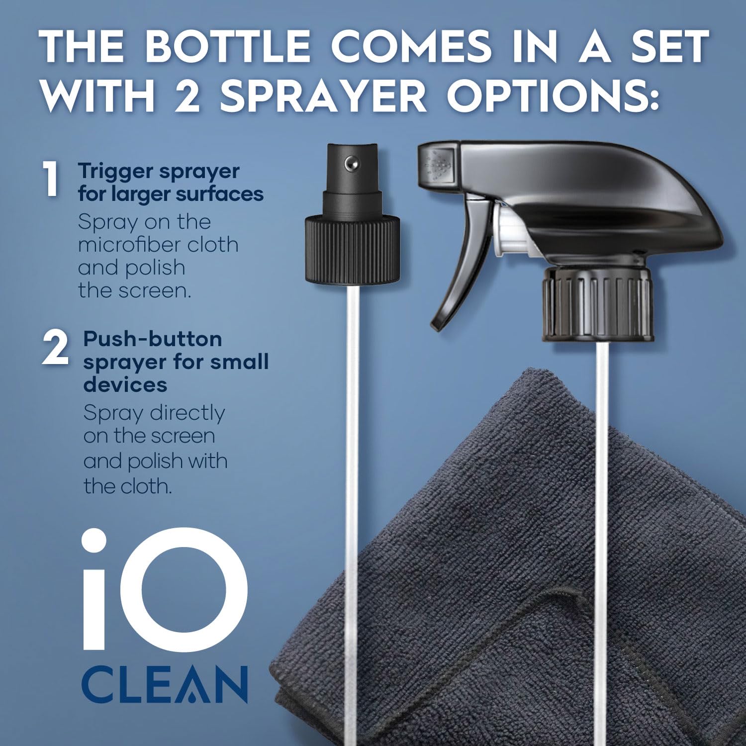 Screen Cleaner Spray (16oz) – Best Large Cleaning Kit for LCD LED OLED TV, Smartphone, iPad, Laptop, Touchscreen, Computer Monitor, Other Electronic Devices – Microfiber Cloth Wipes and 2 Nozzles 🍁 All In One Marketplace Canada