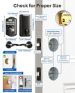 Veise KS01B Keypad Door Lock with 2 Lever Handles Set, Matte Black 🍁 All In One Marketplace Canada