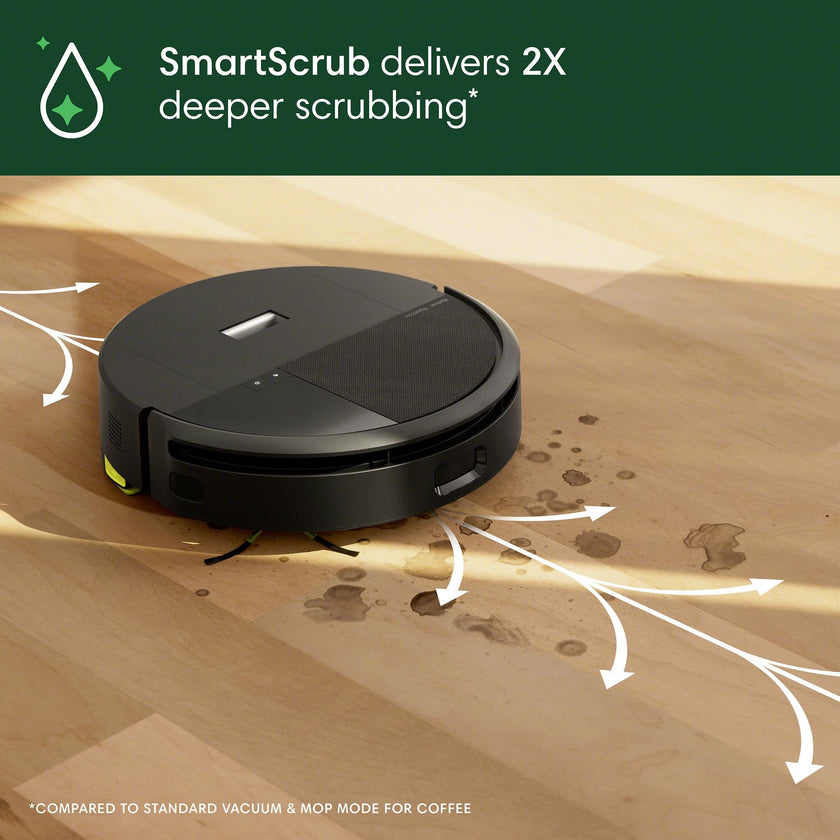 iRobot Roomba 205 DustCompactor Combo Robot Vac & Mop - Compacts Dirt Inside, No Emptying for 60 Days, Space Saving, No Dock, No Bags, Intense Power-Lifting Suction, LiDAR Navigation, Multi-Surface 🍁 All In One Marketplace Canada