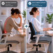 QUTOOL Lumbar Support Pillow for Office Chair, High-Density Memory Foam Back Cushion with Dual Adjustable Straps, Breathable 3D Mesh Cover, Ergonomic Back Support for Everyday Sitting 🍁 All In One Marketplace Canada