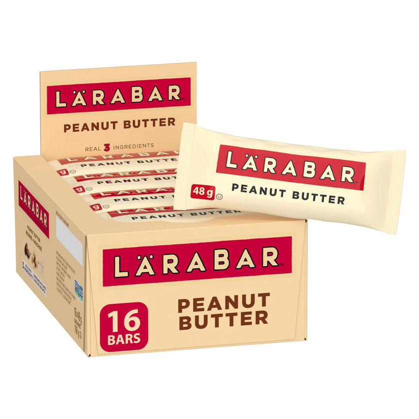 LÄRABAR Peanut Butter, Fruit and Nut Energy Bar, Pack of 16 Bars, Gluten Free, Vegan, Family Pack, Snack Bars 🍁 All In One Marketplace Canada