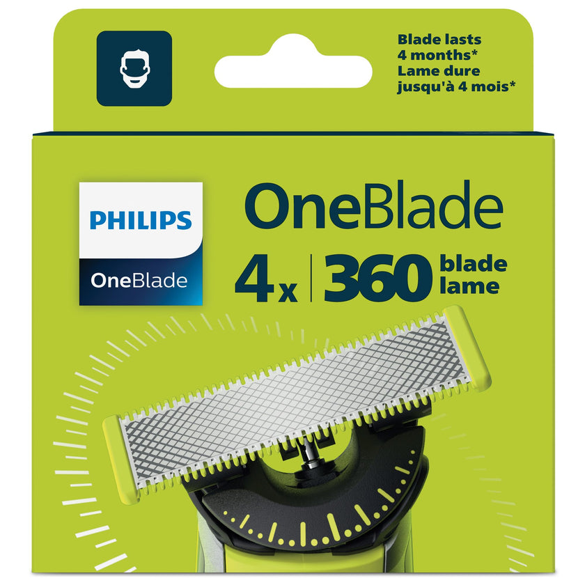 Philips OneBlade 360 flex blade, 4 pack, QP440/50 🍁 All In One Marketplace Canada
