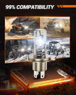 SEALIGHT 2026 Brightest H4/9003 LED Headlight Bulbs, 90,000LM 1200% Brighter, 6500K Cool White, 1:1 Size Wireless 9003 High and Low Beam, Plug and Play Halogen Replacement Conversion Kit, Pack of 2 🍁 All In One Marketplace Canada