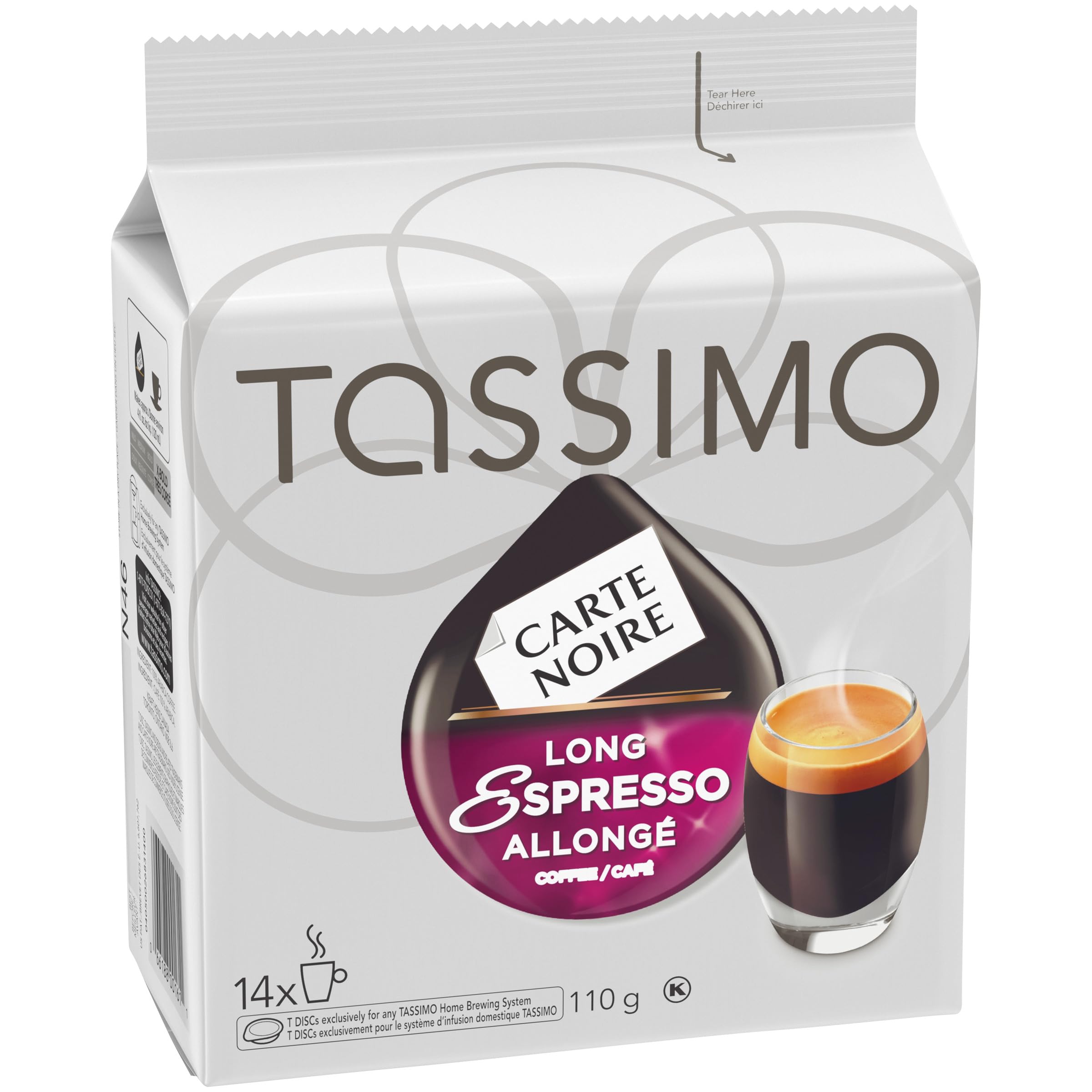 Tassimo Carte Noire Long Espresso Single Serve T-Discs, 14 ct. Box 🍁 All In One Marketplace Canada