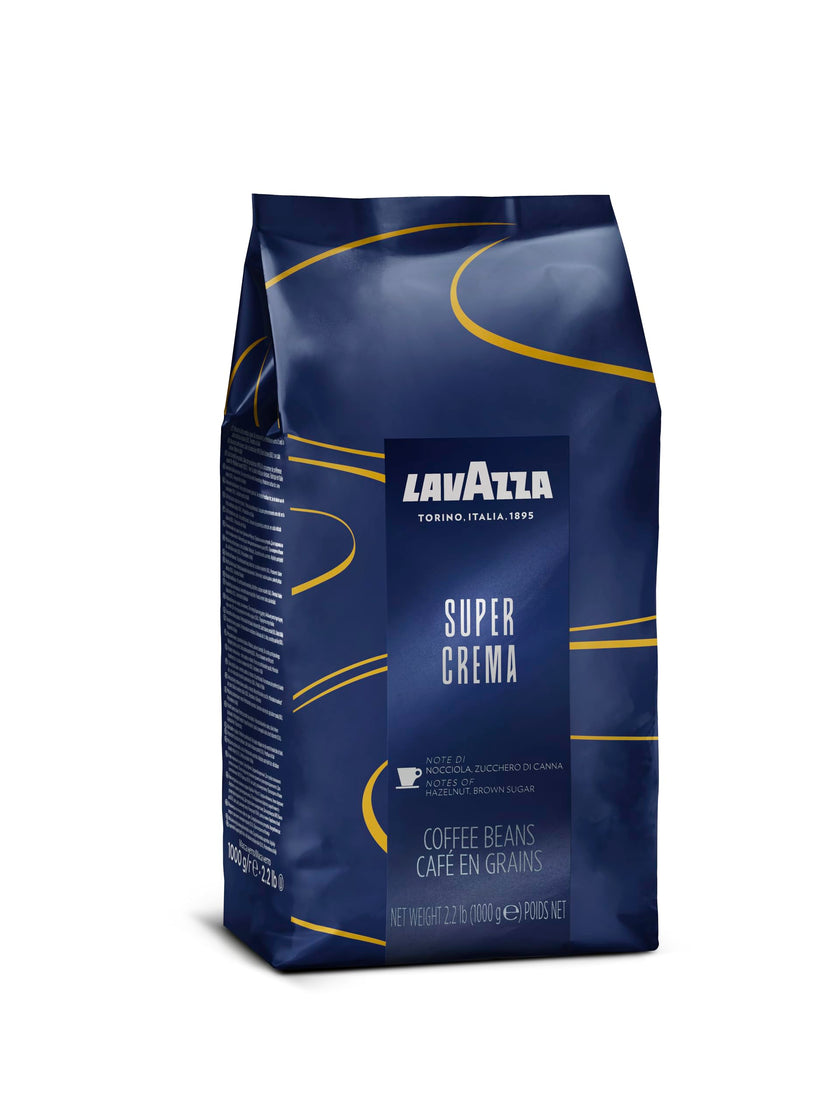 Lavazza Super Crema Whole Bean Coffee Blend, Medium Espresso Roast, 2.2 Pound (Pack of 1) Authentic Italian, Blended And Roasted in Italy, Produced in a nut-free facility center, Mild and creamy 🍁 All In One Marketplace Canada