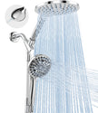 MakeFit Rain Shower Heads System, 3-Spray Dual Shower Head with Solid Brass Adjustable Bar, Rainfall Showerhead with 10 Settings High Pressure Handheld Spray, Buit-in Power Wash Mode (Chrome) 🍁 All In One Marketplace Canada