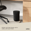 Umbra Touch Trash Can, Small 1.6-Gallon Garbage Bin with Swing Lid, Waste Basket for Bathroom or Office, Black 🍁 All In One Marketplace Canada