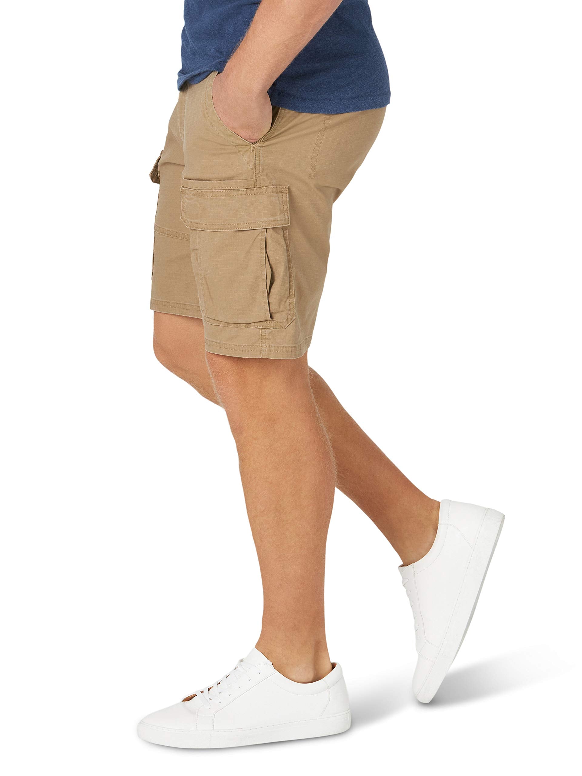Wrangler Authentics Men's Classic Cargo Stretch Short, Petrified Oak, 34 🍁 All In One Marketplace Canada