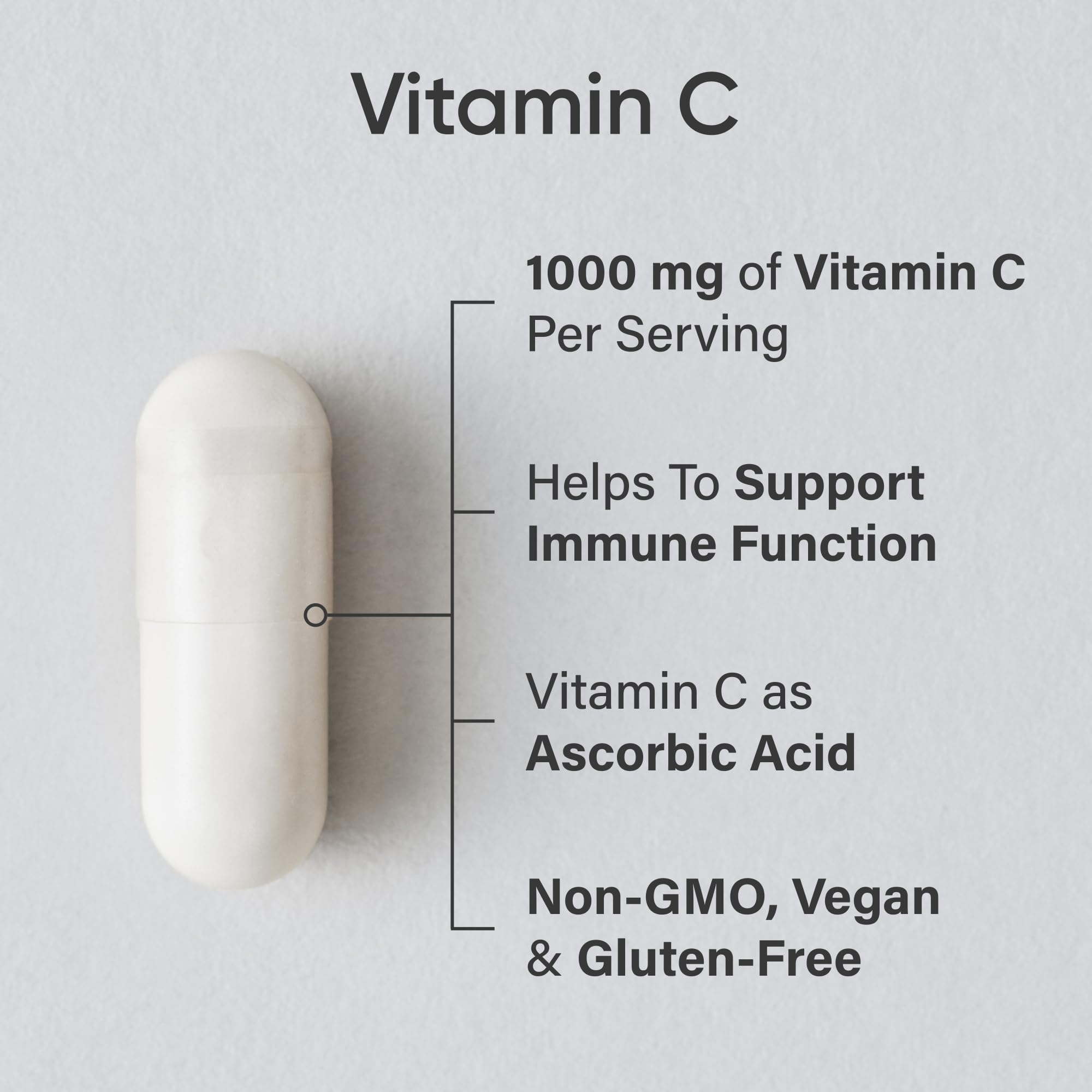 Sports Research® Vitamin C 1000mg - Non-GMO Project Verified Ascorbic Acid Vitamin C Supplement for Immune Support & Antioxidant Protection | Vegan Friendly, 8 Month Supply (240 Count) 🍁 All In One Marketplace Canada