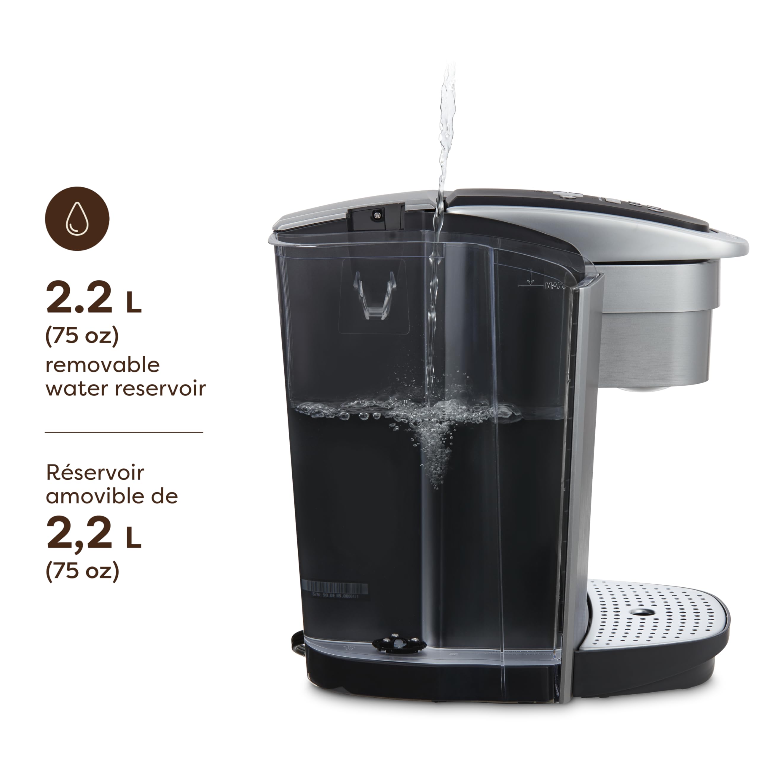 Keurig K-Elite Single Serve K-Cup Pod Coffee Maker, With Iced Brew Functionality And Quiet Brew Technology, Brushed Slate 🍁 All In One Marketplace Canada