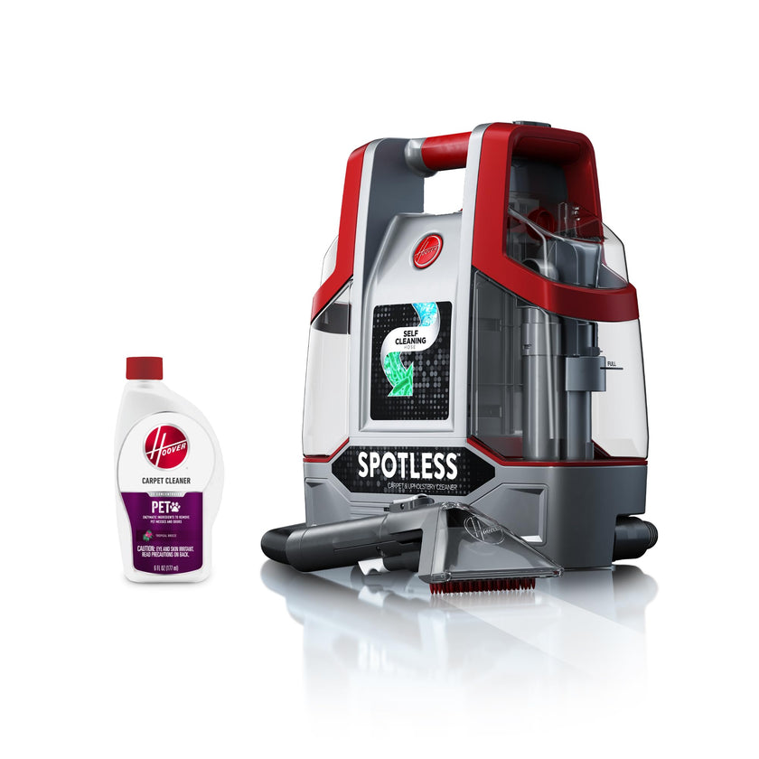Hoover Spotless Portable Carpet + Upholstery Spot Cleaner Machine, Lightweight Shampooer Machine, Pet Stain Remover, Car and Auto Detailer, Pair with Hoover Carpet Cleaner Solution 🍁 All In One Marketplace Canada
