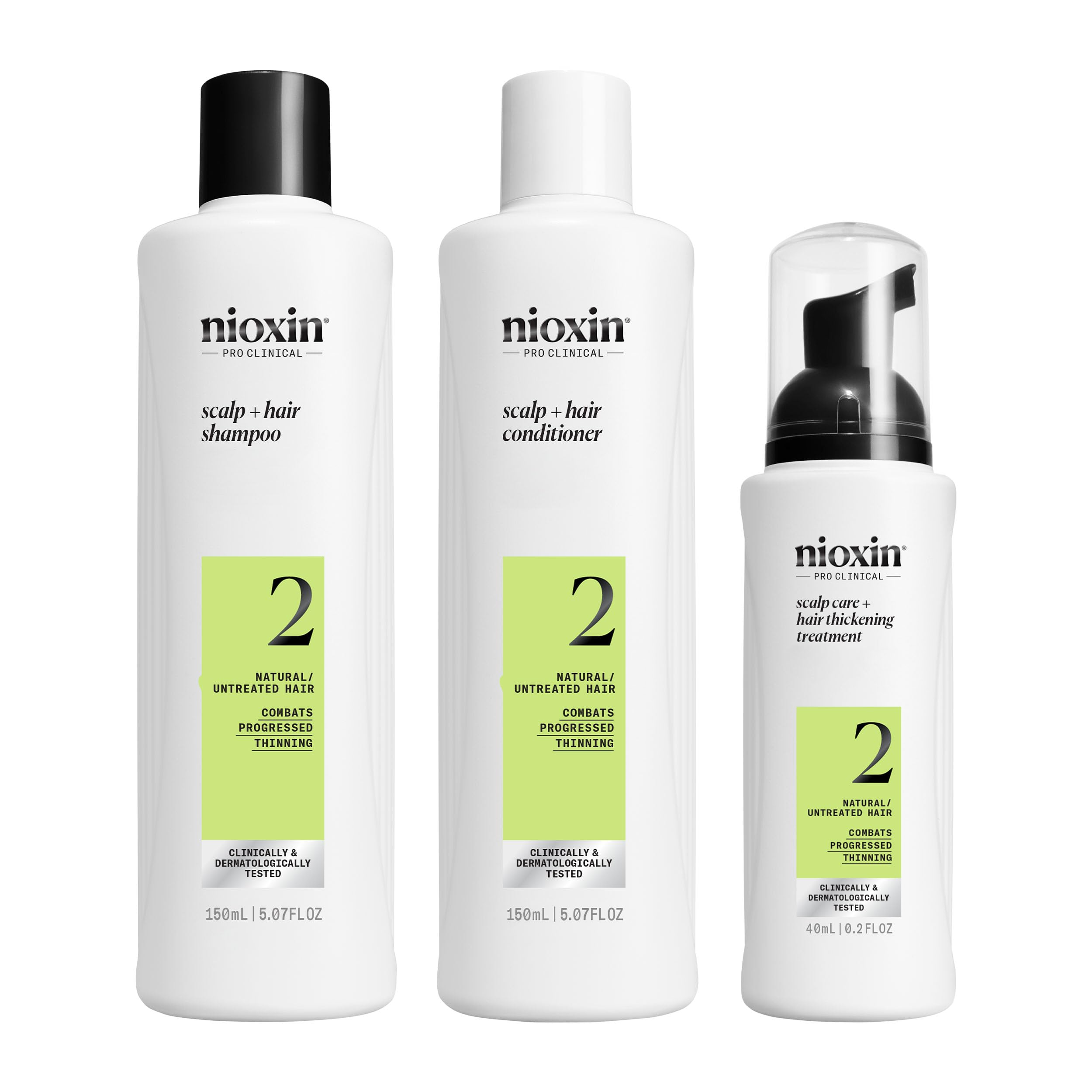 Nioxin Scalp + Hair Thickening System 2 - Hair Thickening System for Natural Hair with Progressed Thinning, Trial Size (Packaging May Vary) 🍁 All In One Marketplace Canada