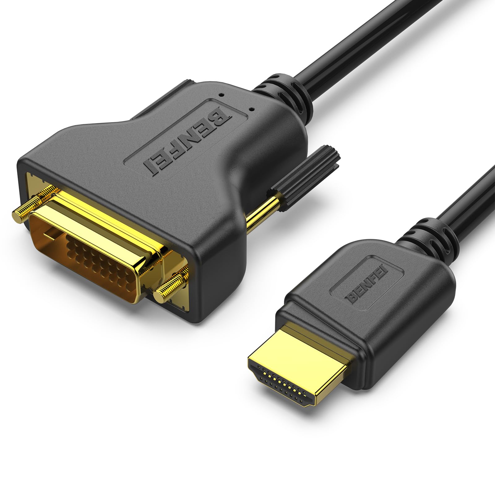 BENFEI HDMI to DVI, Bi Directional DVI-D 24+1 Male to HDMI Male High Speed Adapter Cable Support 1080P Full HD Compatible for Raspberry Pi, Roku, Xbox One, PS4 PS3, Graphics Card 🍁 All In One Marketplace Canada