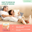 PLANTIFIQUE Foot Peel Mask Dermatologically Tested - 2 Pairs Peach Exfoliating Mask for Dry Cracked Feet - Masque Pied Peeling - Foot Care for Soft Baby Feet 🍁 All In One Marketplace Canada