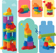 MEGA BLOKS First Builders Toddler Blocks Toys Set, Big Building Bag Collection with 80 Pieces and Storage, Blue, Ages 1+ Years 🍁 All In One Marketplace Canada