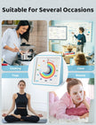 LIORQUE Visual Timer 60 Minute Countdown Timer for Kids Autism with Rainbow Pattern Design, Silent Time Management Tool, No Ticking 🍁 All In One Marketplace Canada