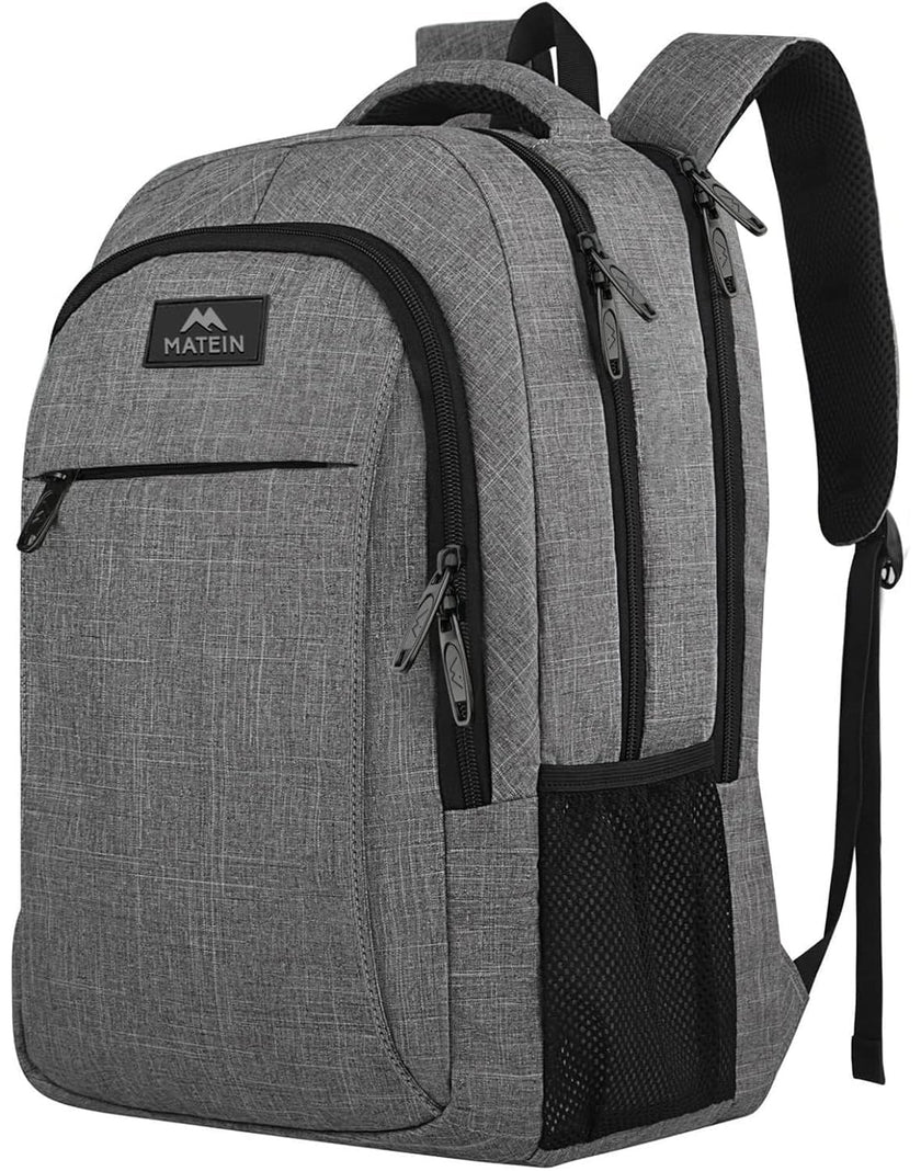 MATEIN Travel Laptop Backpack, Business Anti Theft Slim Sturdy Laptops Backpack, Water Resistant College School Computer Bag Gift for Men & Women Fits 15.6 Inch Notebook, Grey 🍁 All In One Marketplace Canada