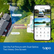Tapo Outdoor Dual-Lens Wi-Fi Security Camera, 2K 3MP Pan/Tilt, AI Detection, 165° Wide-Angle + Telephoto Lens, Night Vision, 2-Way Audio, Ethernet Support, Works with Alexa & Google Home (Tapo C545D) 🍁 All In One Marketplace Canada