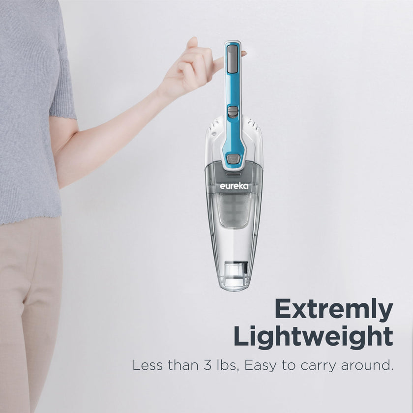 Eureka Home Lightweight Corded Stick Vacuum Cleaner, Powerful Suction Convenient Small Vacuum for Hard Floor, 3-in-1 Hand Vacuum, Aqua Blue, NES100 🍁 All In One Marketplace Canada