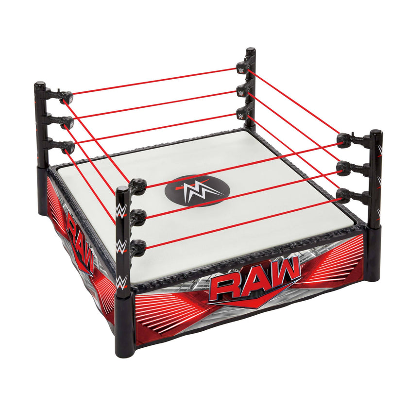 Mattel WWE Superstar Ring with Labels for Main Event & RAW, Spring-Loaded Ring Mat & Pro Tension Elastic Ropes 🍁 All In One Marketplace Canada