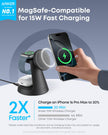 Anker MagSafe Charger Compatible, MagGo 3-in-1 Charging Station, Nano Charging Stand, Qi2 Certified 15W Magnetic Wireless Charger Dock, for iPhone17/16/15/14, Apple Watch,AirPods (Black) 🍁 All In One Marketplace Canada