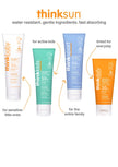 Thinkbaby - Safe Sunscreen SPF 50+, Broad Spectrum Protection - 6oz 🍁 All In One Marketplace Canada