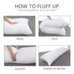 Utopia Bedding Full Body Pillow for Adults (White, 20 x 54 Inch), Long Pillow Insert for Sleeping, Ideal for Side Sleepers 🍁 All In One Marketplace Canada
