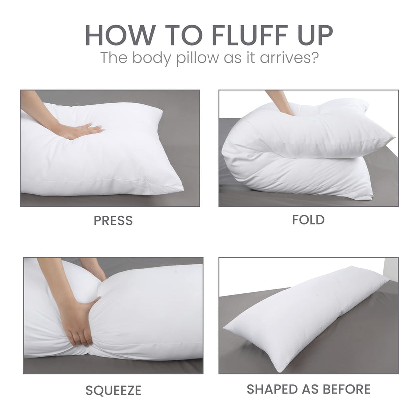 Utopia Bedding Full Body Pillow for Adults (White, 20 x 54 Inch), Long Pillow Insert for Sleeping, Ideal for Side Sleepers 🍁 All In One Marketplace Canada