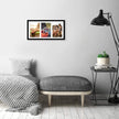 Americanflat 5x7 Picture Frame Collage with Shatter-Resistant Glass - Fits Three 5x7 Photos or Use as One 8x16 Frame - Signature Collection - Collage Frames for Tabletop and Wall Display - Black 🍁 All In One Marketplace Canada