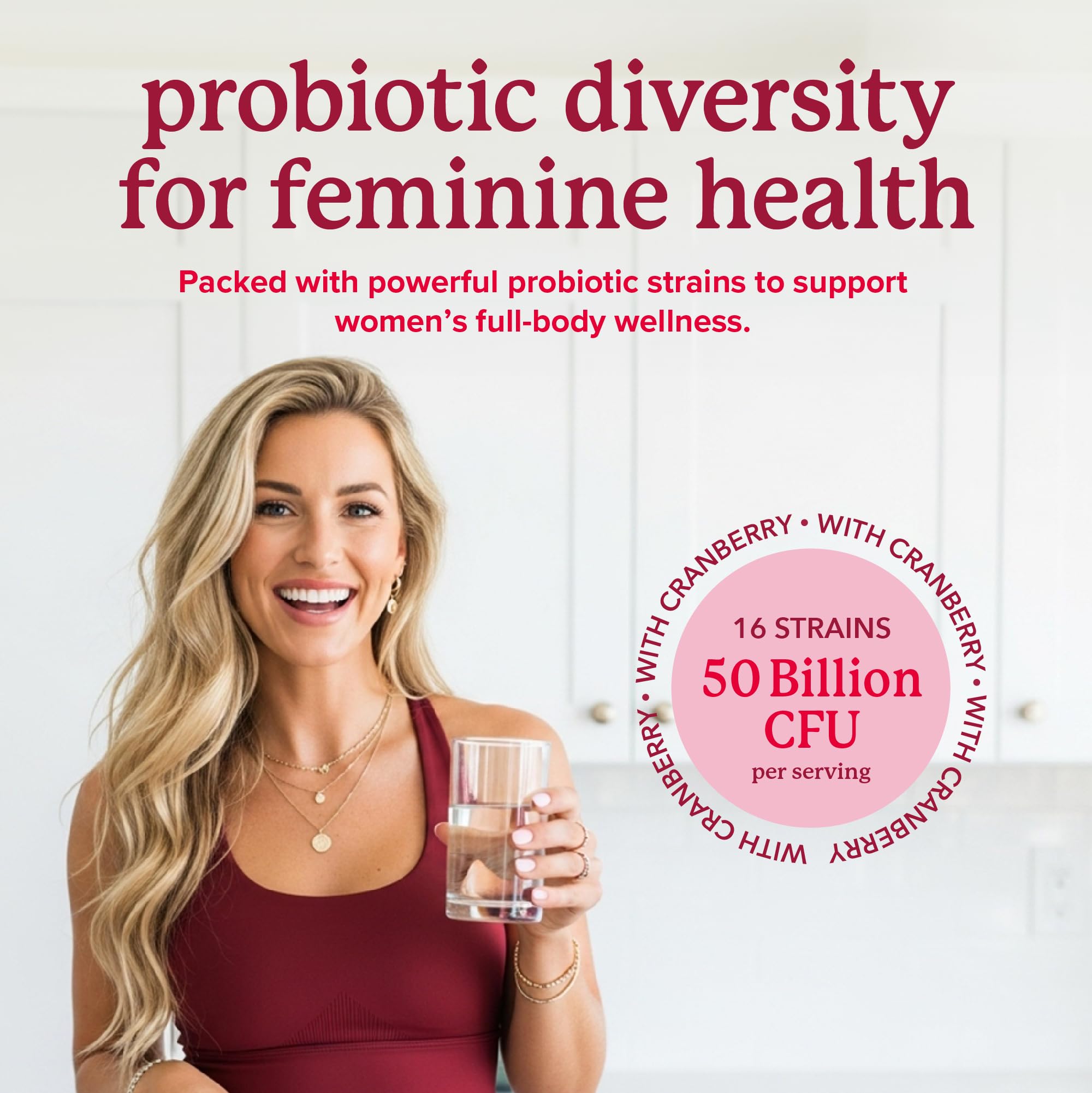 Womens Probiotic with Cranberry | 50 Billion CFU for Gut Health, Bloating Relief & Digestive Support | With Cranberry for Vaginal Health | Gut Health Supplements for Women | Made in Canada | 60 Ct. 🍁 All In One Marketplace Canada