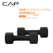 CAP Barbell Neoprene Dumbbell Weights, 10 lb Pair, Black 🍁 All In One Marketplace Canada