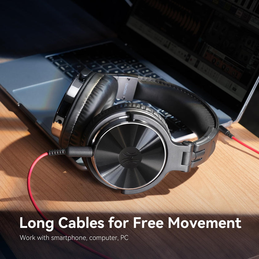OneOdio Pro-10 Over Ear Wired Headphones for School Studio Monitor & Mixing DJ Stereo Headsets, 50mm Neodymium Drivers, in-Line Mic, 3.5mm/6.35mm Jack for AMP Computer Recording Phone Piano Guitar 🍁 All In One Marketplace Canada